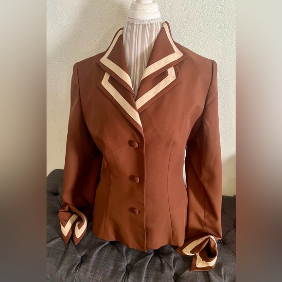 Vintage Adolf Schuman for Lilli Ann 1940s retro from ‘70/‘80’s blazer size WS - Picture 1 of 6